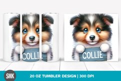 Watercolor Cute Baby Collie | 20 oz Tumbler Product Image 1