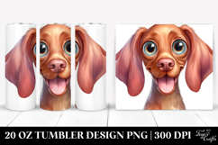 Cute Vizsla Watercolor 20 Oz Tumbler Product Image 1