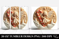3D Candy Edged Fairy Clipart, 20 Oz Tumbler Product Image 1
