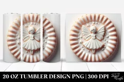 3D Candy Edged Fairy Clipart, 20 Oz Tumbler Product Image 1