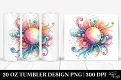 Colorful Abstract Pastel Sun | 20 Oz Tumbler Product Image 1