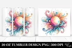 Colorful Abstract Pastel Sun | 20 Oz Tumbler Product Image 1