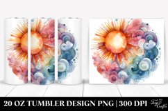 Colorful Abstract Pastel Sun | 20 Oz Tumbler Product Image 1