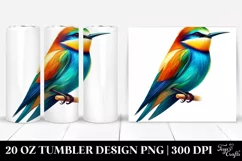 Colorful Whimsical Vibrant Bird | 20 Oz Tumbler Product Image 1