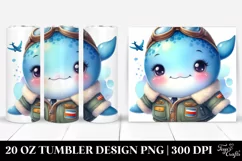 Baby Aviator Whale | 20 Oz Tumbler Product Image 1