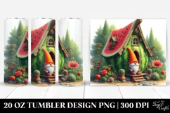 Gnome Beach Wear Watermelon | 20 oz Tumbler Product Image 1