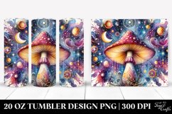 Vibrant Celestial Mushroom Sublimation Clipart Product Image 1