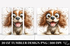 Cute Crazy Looking Cocker Spaniel | 20 Oz Tumbler Product Image 1