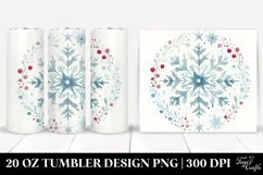 Christmas Snowflake 20 oz Tumbler Product Image 1