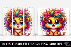 Crazy Baby Lion | 20 Oz Tumbler Product Image 1