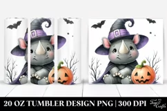 Cute Baby Rhino 20 Oz Tumbler Product Image 1