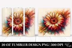 Wooden Gerbera Tumbler Product Image 1