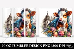 Colorful Baby Cow Elizabethan Court 20 oz Tumbler Design Product Image 1