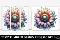 Detailed Shiny Sunflower | 20 oz Tumbler Product Image 1