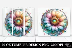 Detailed Shiny Sunflower | 20 oz Tumbler Product Image 1