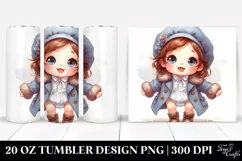 Expressive Baby Brittany Tumbler Design Product Image 1