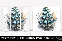 20 Oz Tumbler Sublimation | Foxglove Watercolor Splash Product Image 1