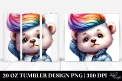 Funny Baby Bear Tumbler Design Product Image 1