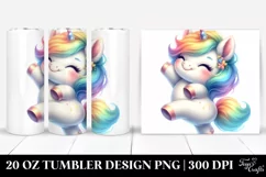 Dancing Baby Unicorn Clipart Collection Product Image 1