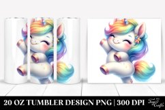 Cute Dancing Baby Unicorn | 20 Oz Tumbler Product Image 1