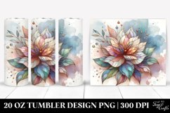 Abstract Wooden Begonia | 20 oz Tumbler Product Image 1