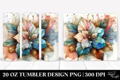 Abstract Stained Begonia Tumbler Product Image 1