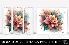 Abstract Wooden Begonia | 20 oz Tumbler Product Image 1