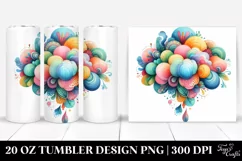 Whimsical Colorful Cloud | 20 Oz Tumbler Product Image 1