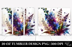 Abstract Stained Delphinium | 20 Oz Tumbler Product Image 1