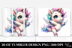 Cute Posing Baby Unicorn | 20 Oz Tumbler Product Image 1