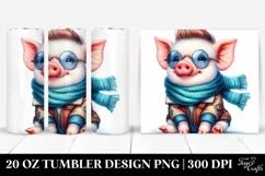 Sitting Baby Pig 20 Oz Tumbler Product Image 1