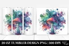 Colorful Magical Mushroom Tumbler Product Image 1