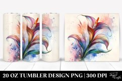 Abstract Pastel Calla Lily Tumbler Product Image 1