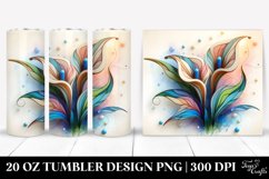 Abstract Pastel Calla Lily Tumbler Product Image 1