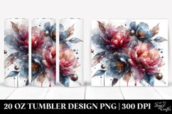 Peonies Metallic Inserts | 20 Oz Tumbler Product Image 1