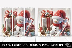 Whimsical Present with Santa Hat, Clipart 20 Oz Tumbler Product Image 1