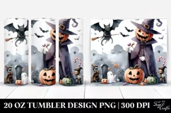 Funny Halloween Scene 20 Oz Tumbler Product Image 1