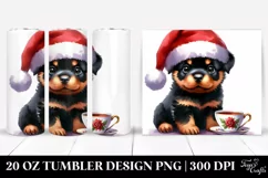 Cute Baby Rottweiler 20 Oz Tumbler Product Image 1