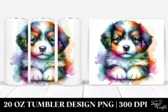 Colorful Puppy Tumbler Product Image 1