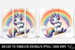 Cute Baby Unicorn Tumbler Product Image 1