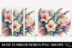 Abstract Pastel Gladiolus Tumbler Product Image 1