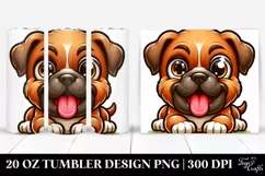 Funny Baby Mastiff Cartoon Clipart Product Image 1