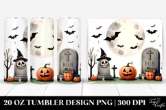 Simple Funny Halloween Tombstone 20 Oz Tumbler Product Image 1