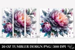 Shiny Peonies | 20 Oz Tumbler Product Image 1