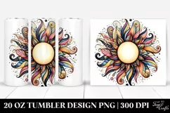 Colorful Whimsical Sun 20 Oz Tumbler Product Image 1