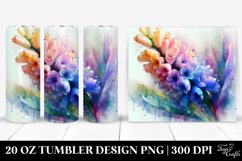 Abstract Vibrant Hyacinth Tumbler Product Image 1