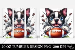 Cute Crazy Boston Terrier Tumbler Product Image 1