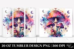 Vibrant Celestial Mushroom Sublimation Clipart Product Image 1