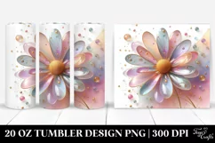 Shiny Daisy with Clipart 20 Oz Tumbler Product Image 1