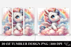 Baby Unicorn Lofty Cloud | 20 Oz Tumbler Product Image 1